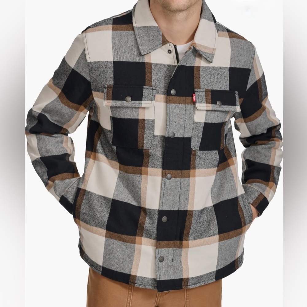 Levi's Quilt Lined Cotton Shacket Size Medium